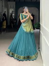 LNB1608 Pure Rayon Zari Weaving Work Lehenga With Blouse Dupatta Wholesalers In Delhi